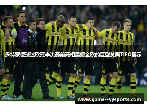 多特蒙德球迷欧冠半决赛前亮相震撼全欧的巨型黄黑TIFO展示